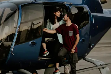 Couple Helicopter Ride In Manali