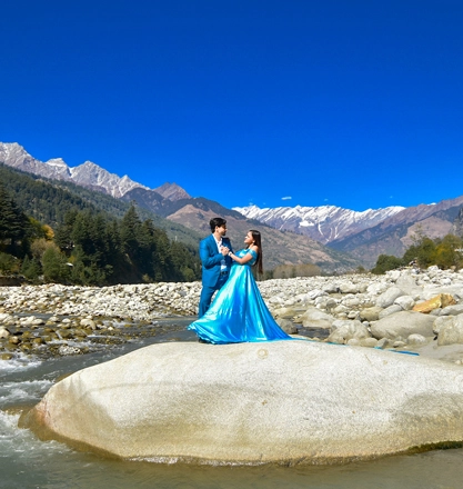 Couple Prewedding Shoot Near River